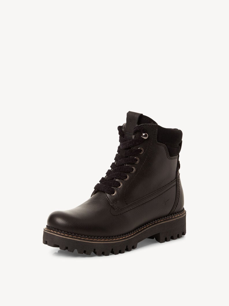 bootie in pelle - nero fodera calda 1-26224-45-001 compra tamaris stivaletti online