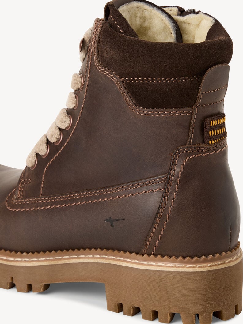 bootie in pelle - marrone fodera calda 1-26224-45-304 compra tamaris stivaletti online