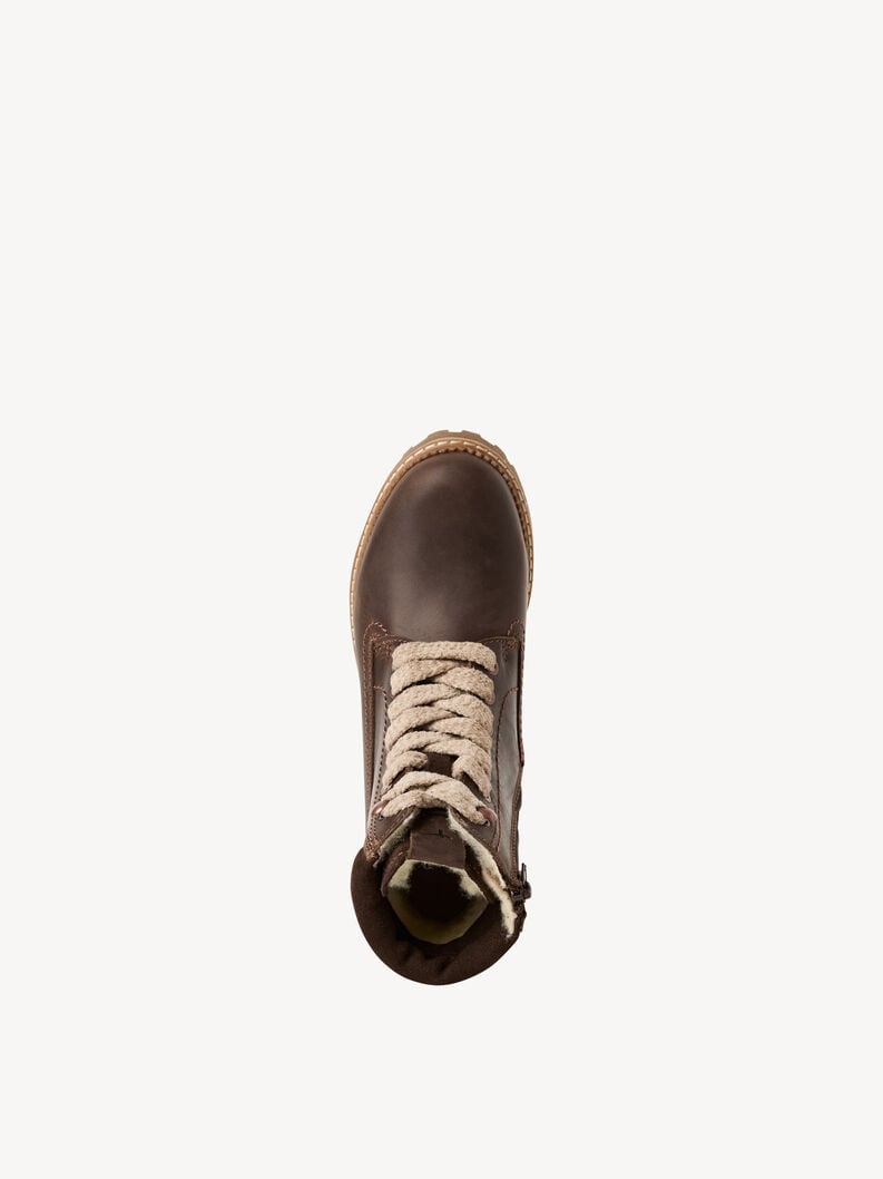 bootie in pelle - marrone fodera calda 1-26224-45-304 compra tamaris stivaletti online