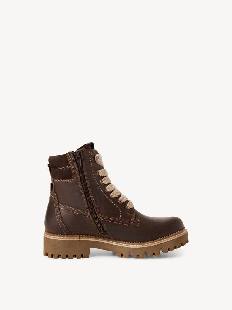 bootie in pelle - marrone fodera calda 1-26224-45-304 compra tamaris stivaletti online