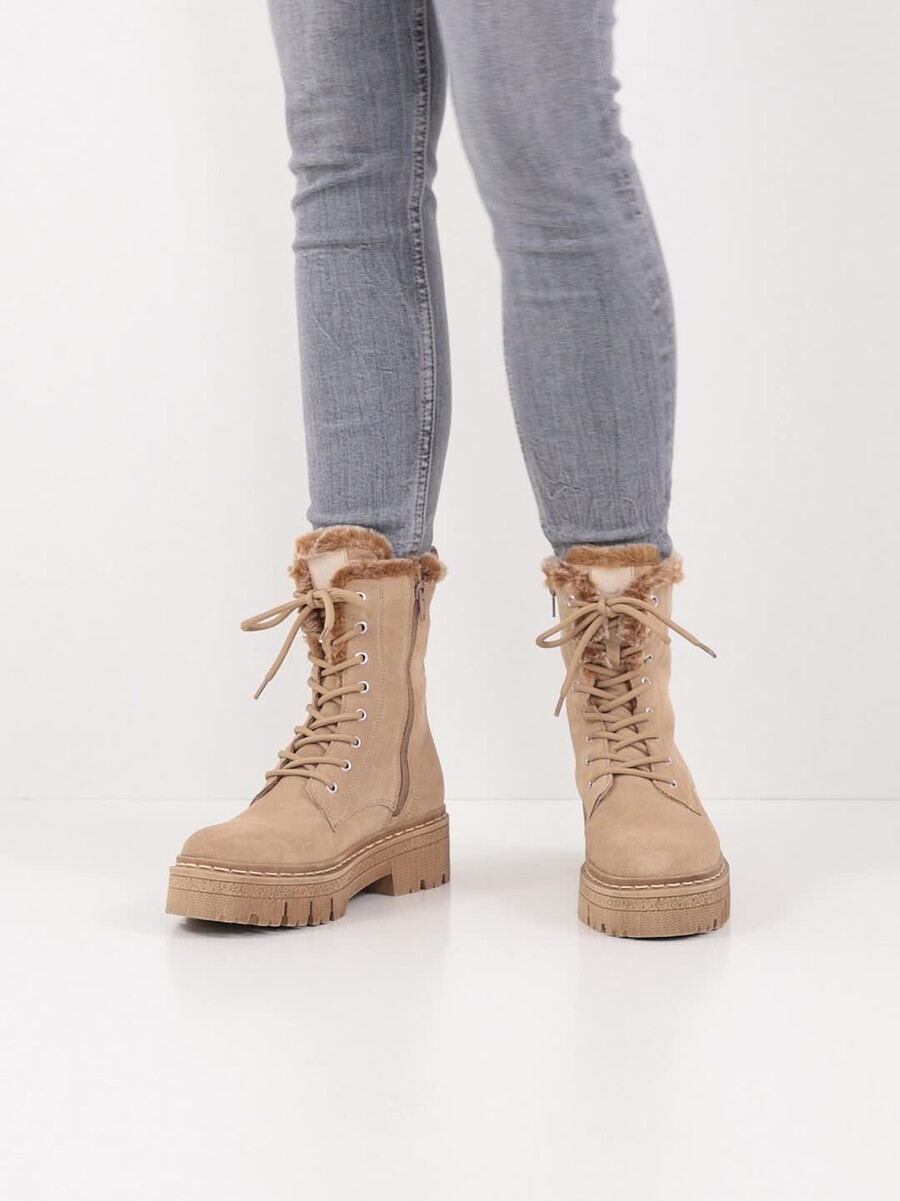 bootie - beige fodera calda 1-26240-45-400 compra tamaris stivaletti online