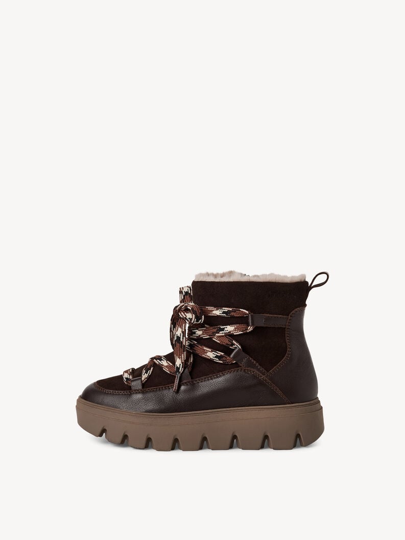 bootie in pelle - marrone fodera calda 1-26274-45-304 compra tamaris stivaletti online
