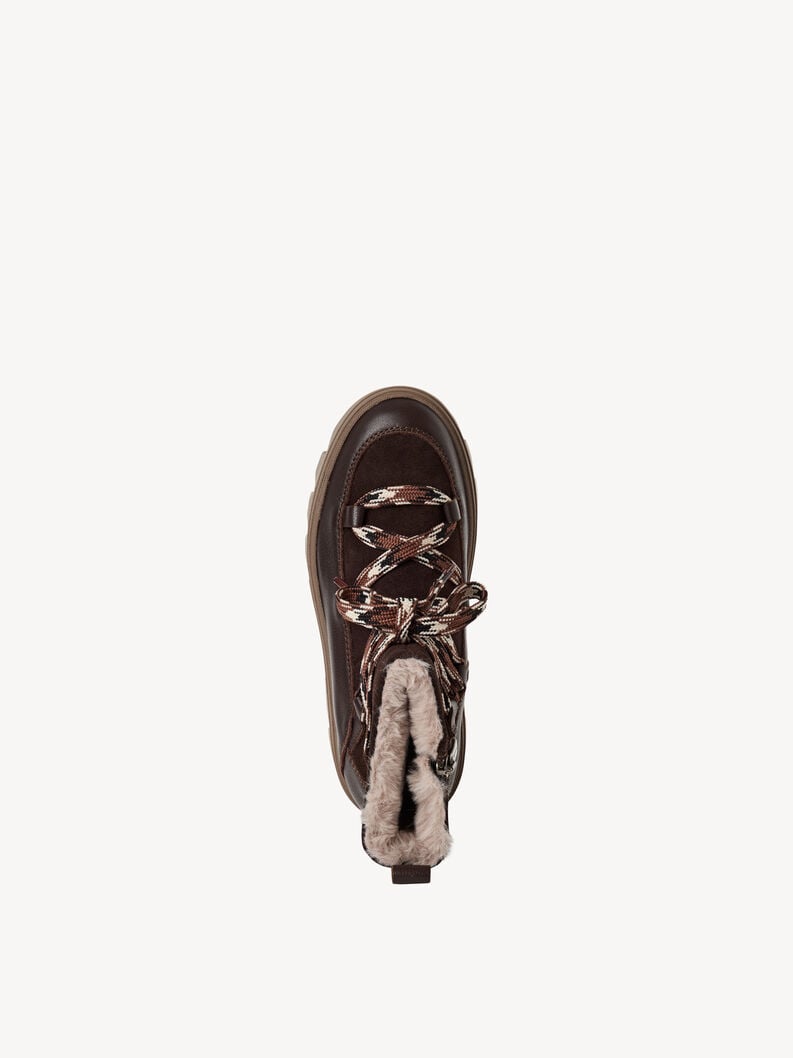 bootie in pelle - marrone fodera calda 1-26274-45-304 compra tamaris stivaletti online