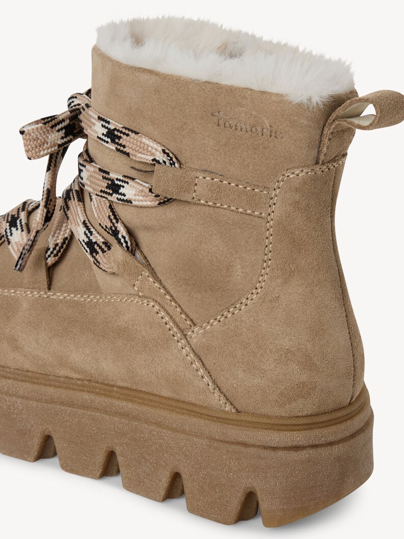 bootie in pelle - beige fodera calda 1-26274-45-400 compra tamaris stivaletti online