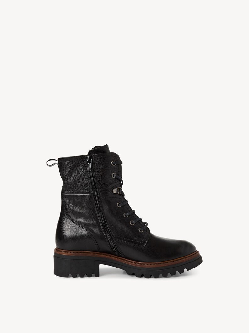 bootie in pelle - nero fodera calda 1-26285-45-003 compra tamaris stivaletti online