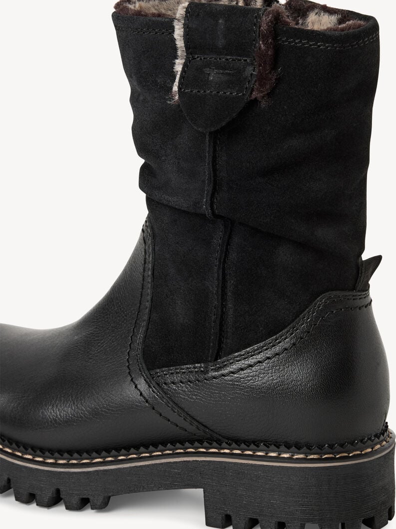 bootie in pelle - nero fodera calda 1-26416-45-001 compra tamaris stivaletti online