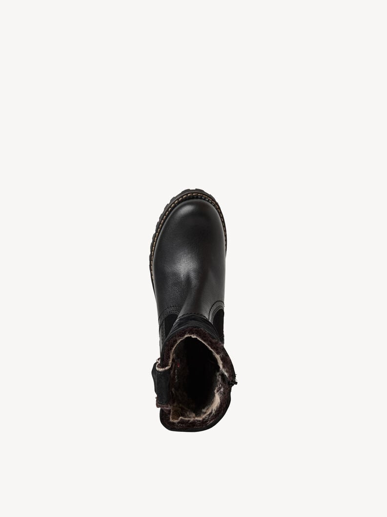bootie in pelle - nero fodera calda 1-26416-45-001 compra tamaris stivaletti online