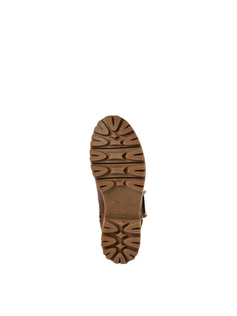 bootie in pelle - marrone fodera calda 1-26416-45-305 compra tamaris stivaletti online