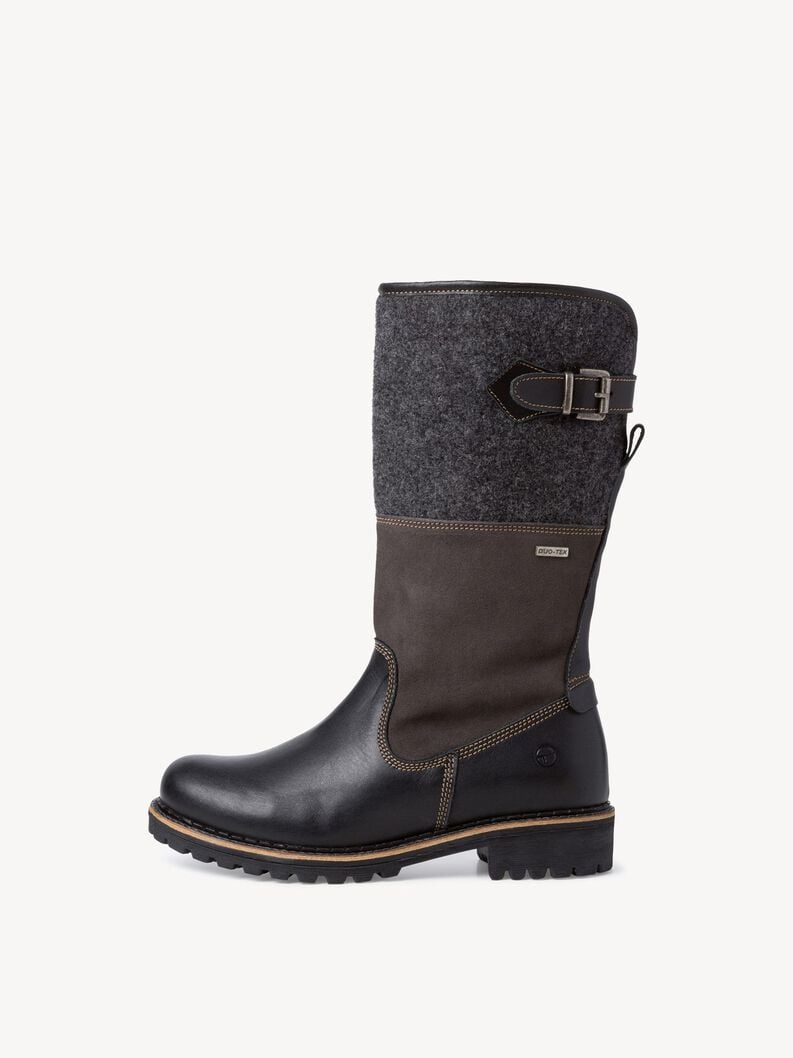 stivali in pelle - nero fodera calda 1-26432-41-098 compra tamaris stivali online