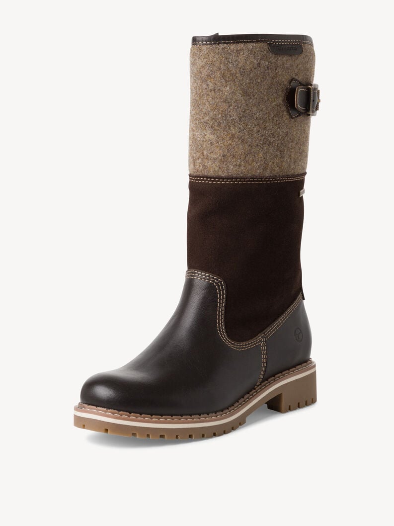 stivali in pelle - marrone fodera calda 1-26432-41-303 compra tamaris stivali online
