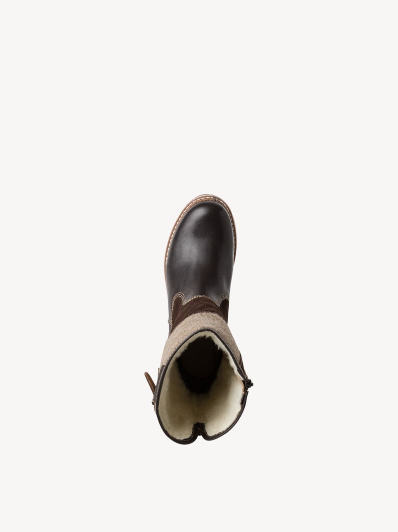 stivali in pelle - marrone fodera calda 1-26432-41-303 compra tamaris stivali online