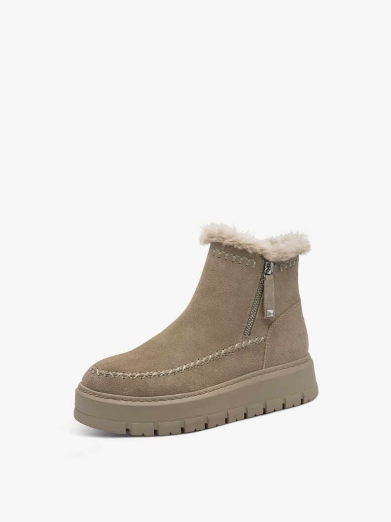 bootie in pelle - marrone fodera calda 1-26442-45-375 compra tamaris stivaletti online