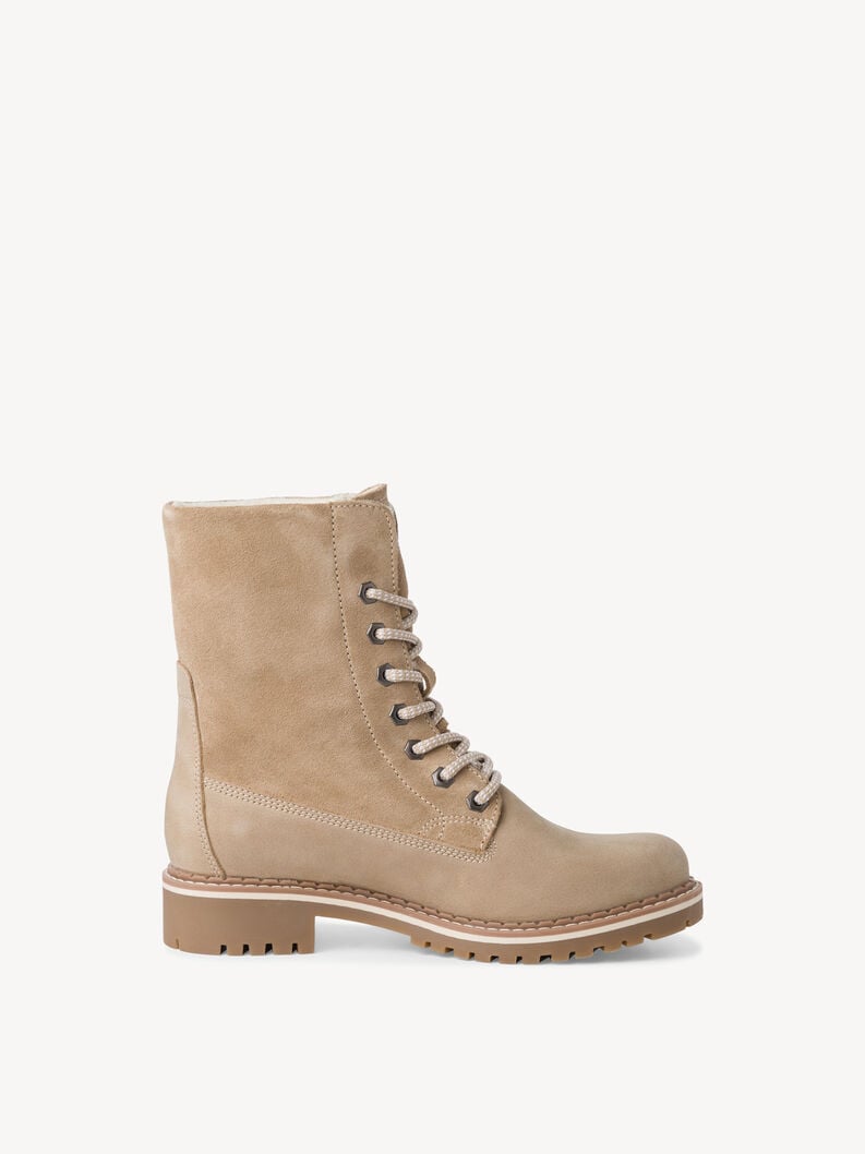 bootie in pelle - beige fodera calda 1-26443-41-400 compra tamaris stivaletti online