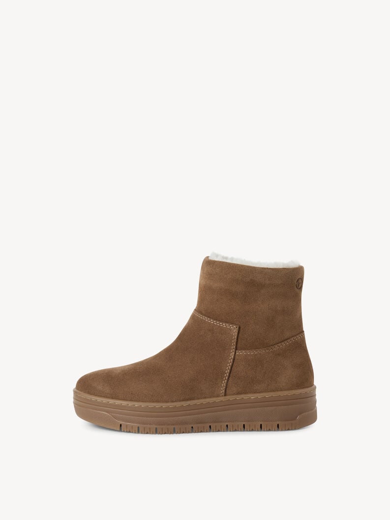 bootie in pelle - marrone fodera calda 1-26474-45-300 compra tamaris stivaletti online