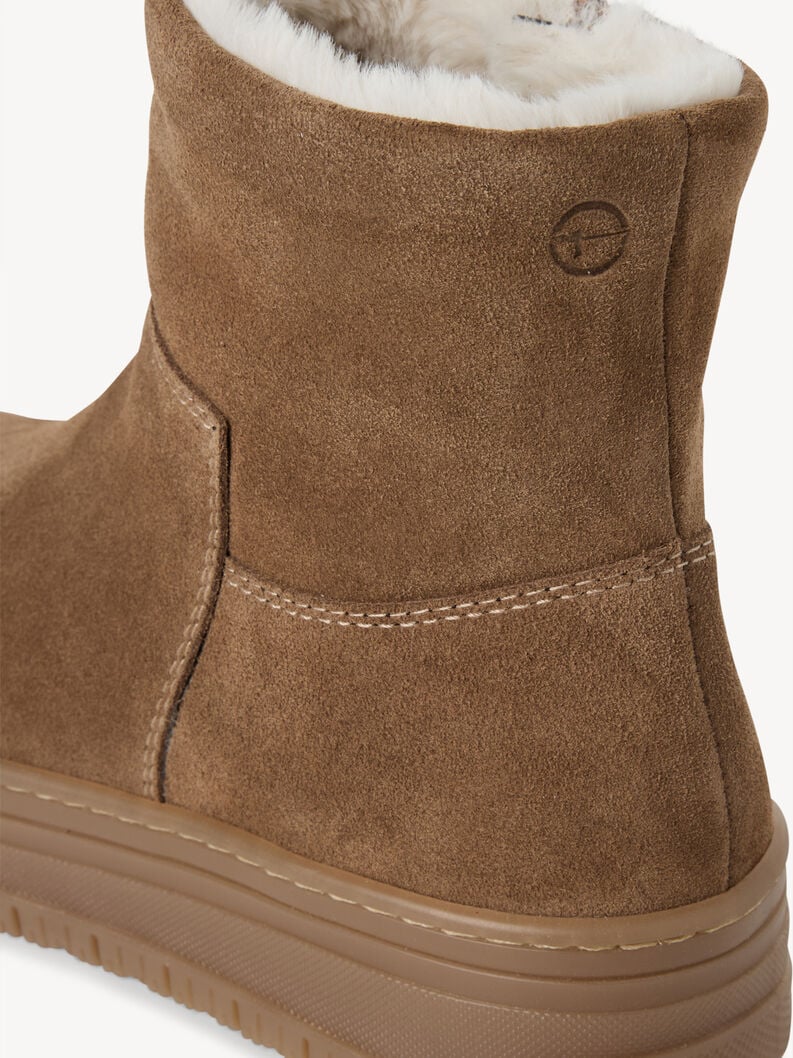 bootie in pelle - marrone fodera calda 1-26474-45-300 compra tamaris stivaletti online