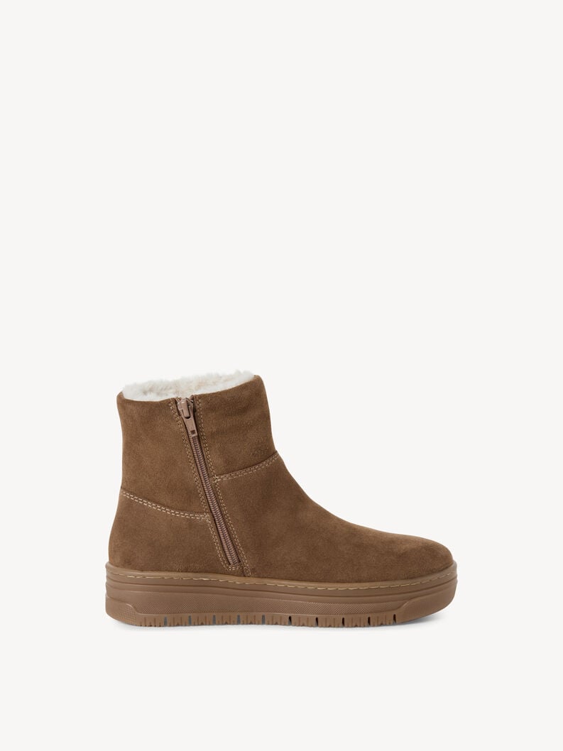 bootie in pelle - marrone fodera calda 1-26474-45-300 compra tamaris stivaletti online