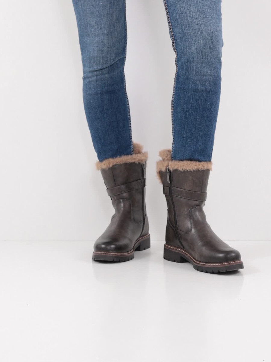 bootie marrone fodera calda 1-26817-45-314 compra tamaris stivaletti online