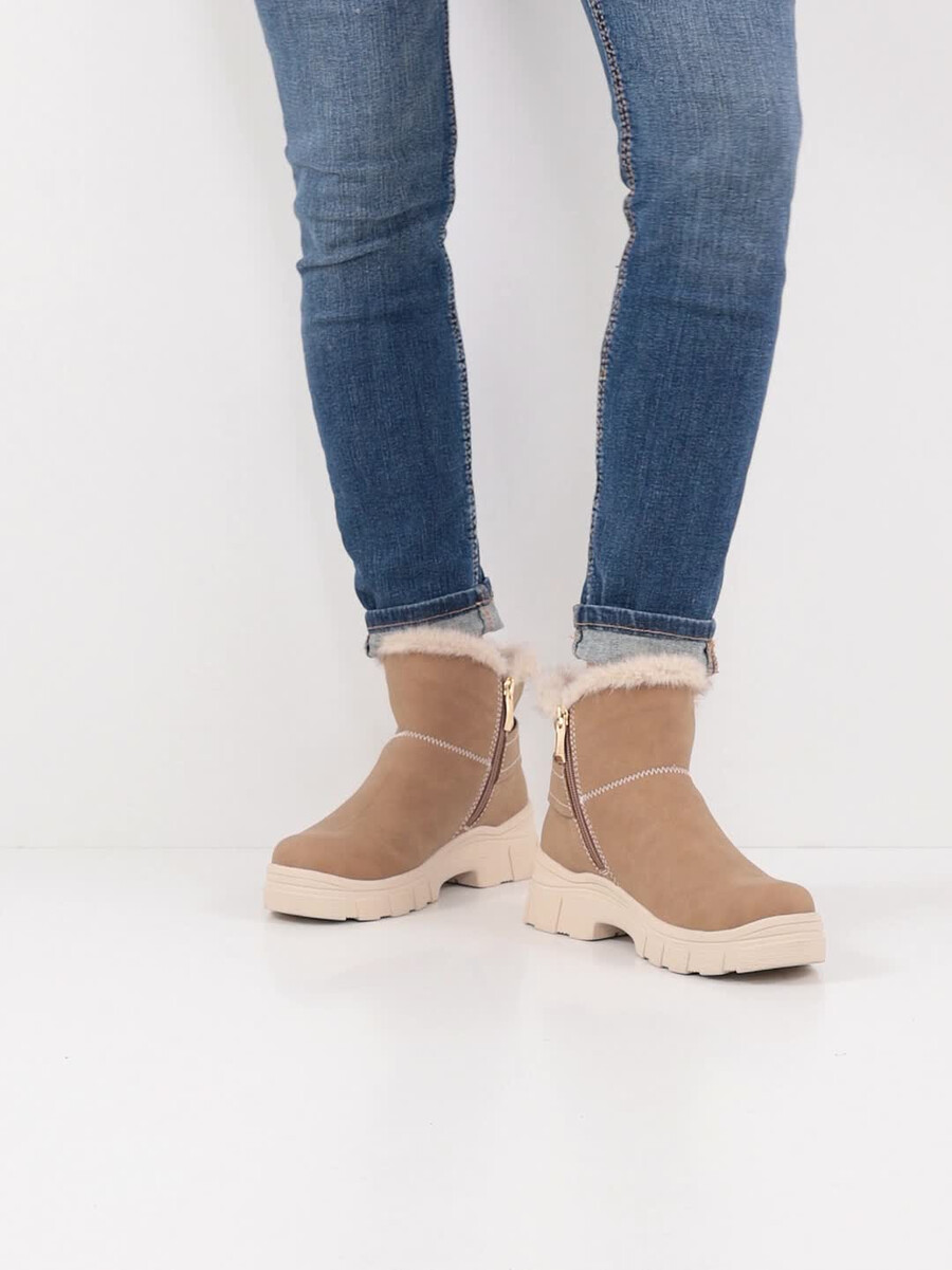 bootie marrone fodera calda 1-26825-45-310 compra tamaris stivaletti online