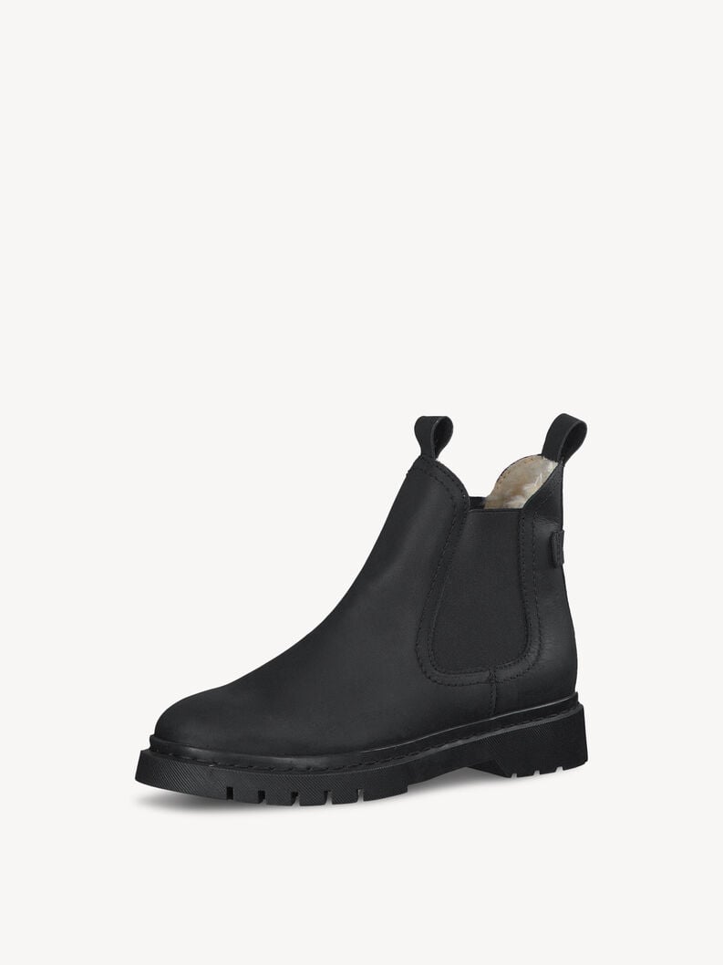 bootie in pelle - nero fodera calda 1-26829-41-001 compra tamaris stivaletti online