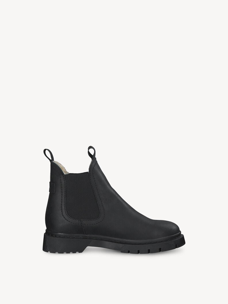 bootie in pelle - nero fodera calda 1-26829-41-001 compra tamaris stivaletti online