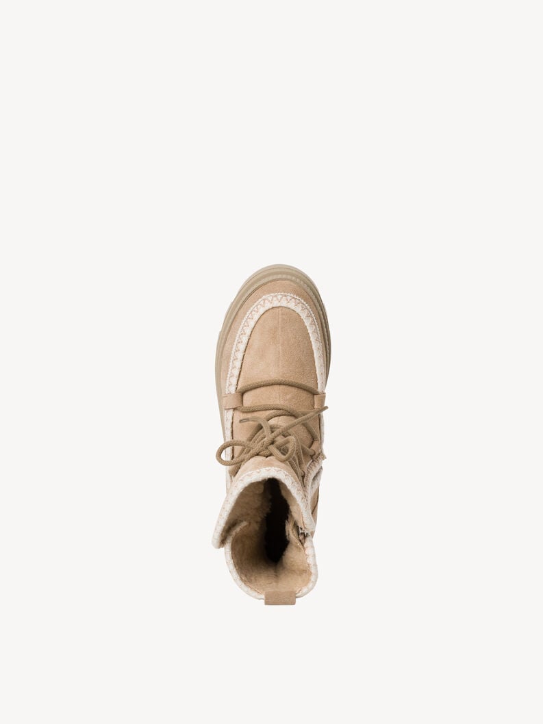 bootie in pelle - beige fodera calda 1-26863-41-400 compra tamaris stivaletti online