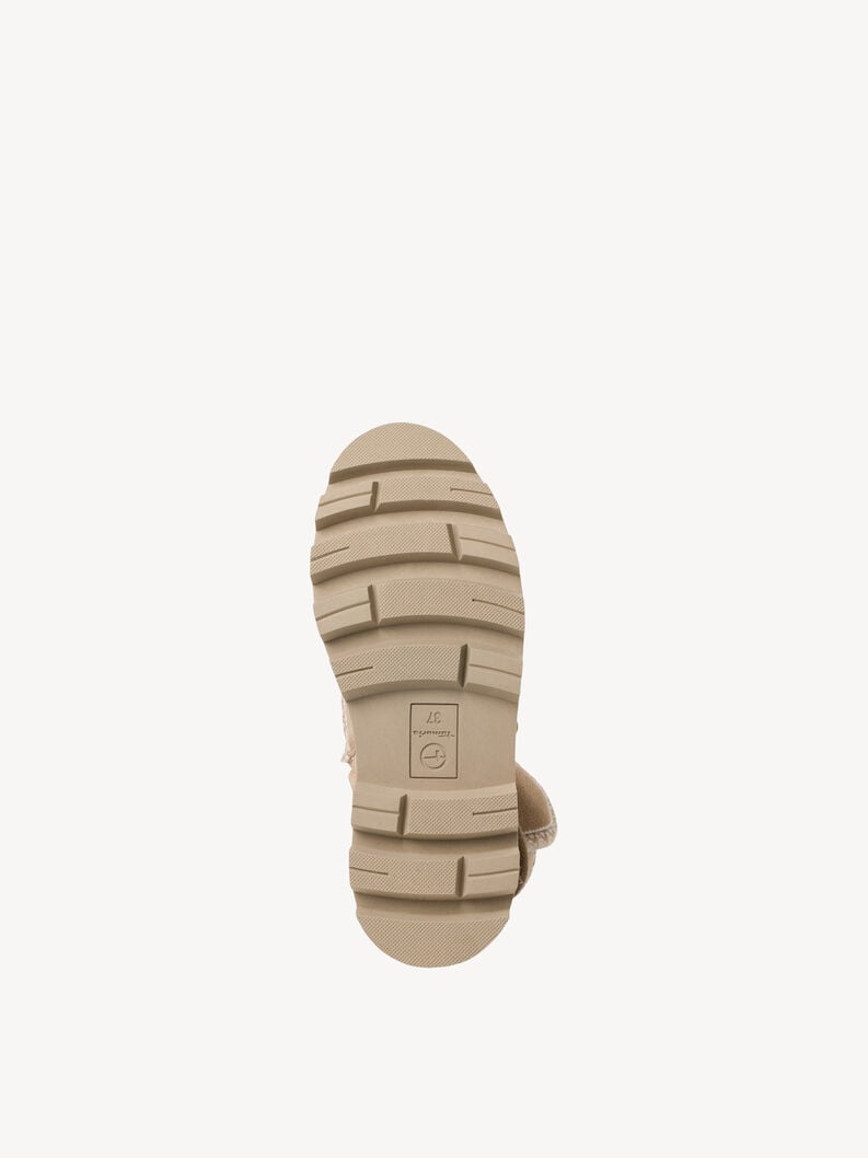 bootie in pelle - beige fodera calda 1-26863-41-400 compra tamaris stivaletti online