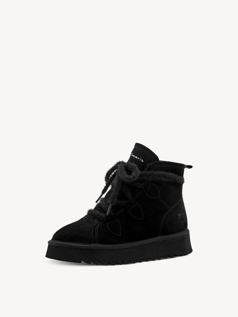 bootie in pelle - nero fodera calda 1-26924-45-001 compra tamaris stivaletti online