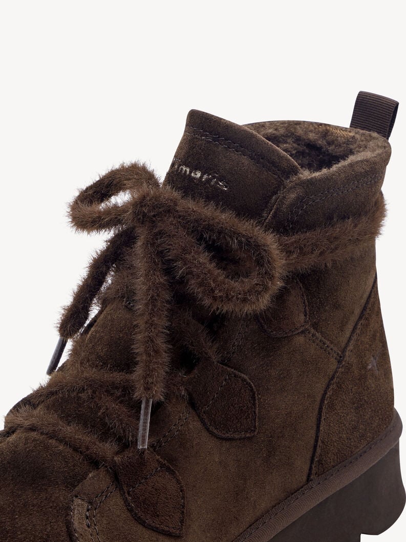 bootie in pelle - marrone fodera calda 1-26924-45-304 compra tamaris stivaletti online