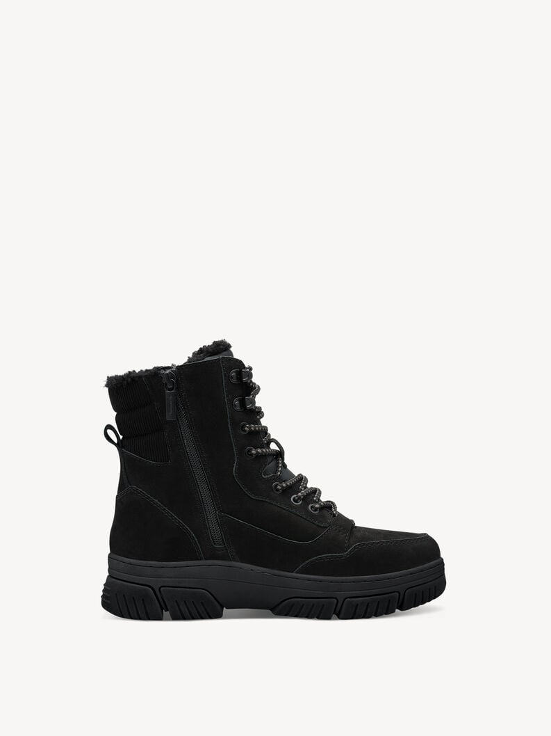 bootie nero fodera calda 8-86208-45-001 compra tamaris foderato ampia boots online