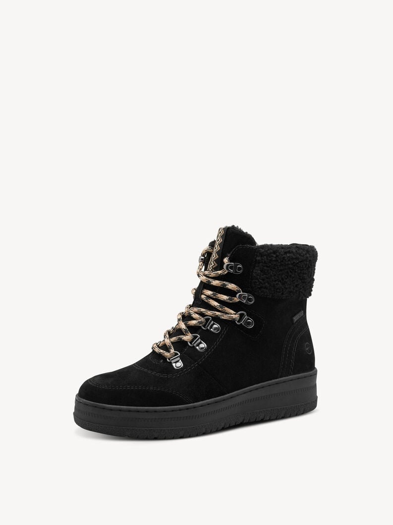 bootie nero fodera calda 8-86209-45-001 compra tamaris foderato ampia boots online