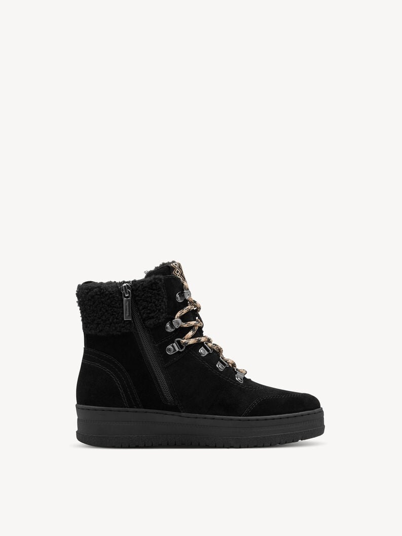 bootie nero fodera calda 8-86209-45-001 compra tamaris foderato ampia boots online