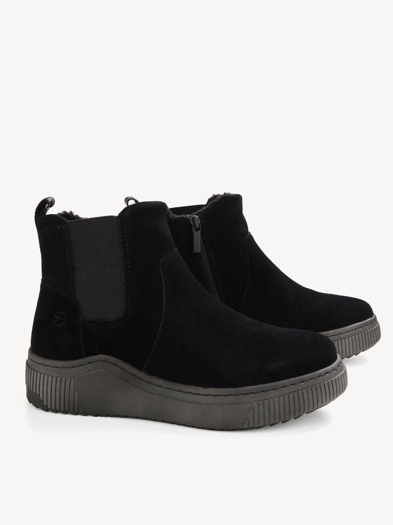 bootie nero fodera calda 8-86406-43-001 compra tamaris foderato ampia boots online