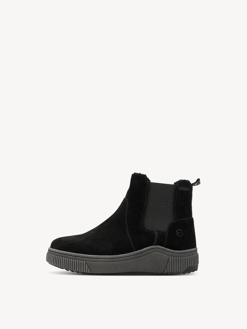 bootie nero fodera calda 8-86406-43-001 compra tamaris foderato ampia boots online