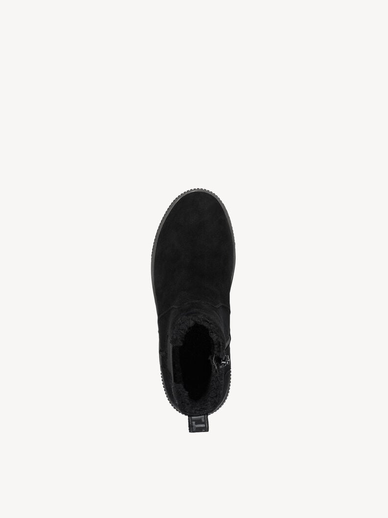 bootie nero fodera calda 8-86406-43-001 compra tamaris foderato ampia boots online
