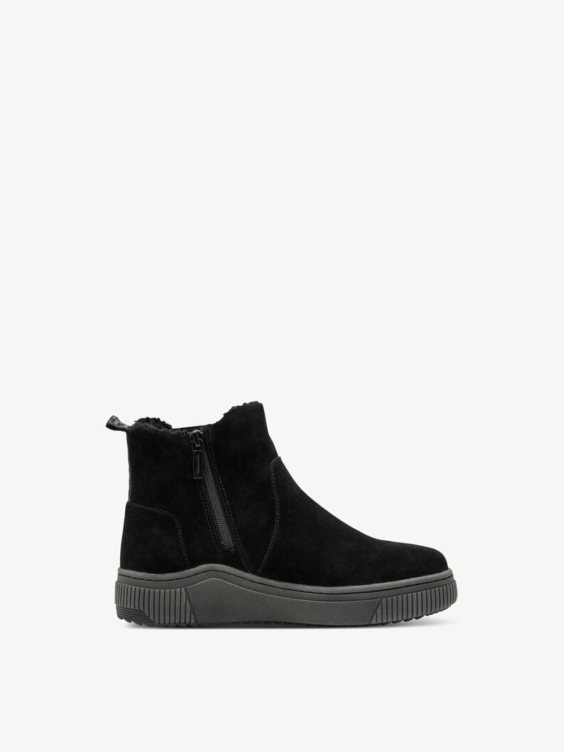 bootie nero fodera calda 8-86406-43-001 compra tamaris foderato ampia boots online