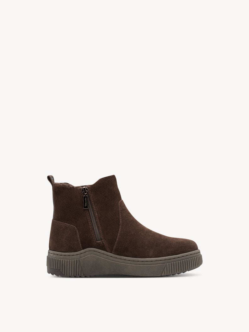 bootie marrone fodera calda 8-86406-43-304 compra tamaris foderato ampia boots online