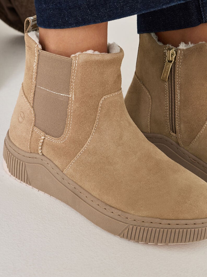 bootie marrone fodera calda 8-86406-43-310 compra tamaris foderato ampia boots online