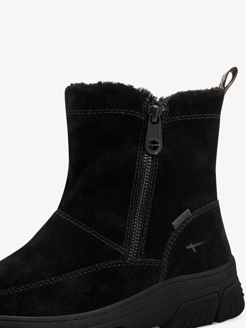 bootie in pelle - nero fodera calda 8-86418-45-001 compra tamaris foderato ampia boots online