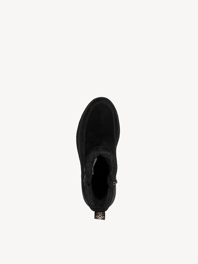 bootie in pelle - nero fodera calda 8-86418-45-001 compra tamaris foderato ampia boots online
