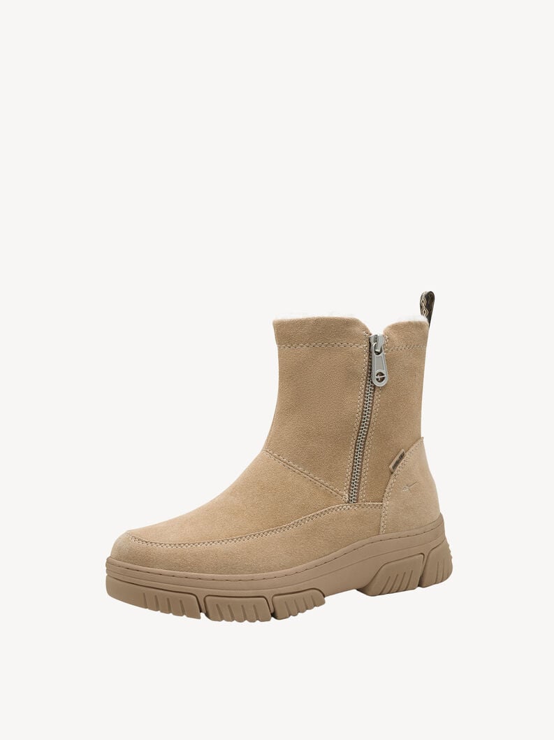 bootie in pelle - marrone fodera calda 8-86418-45-310 compra tamaris foderato ampia boots online