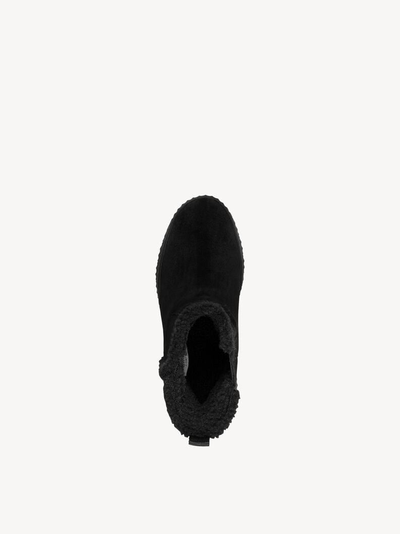 bootie in pelle - nero fodera calda 8-86422-45-001 compra tamaris foderato ampia boots online