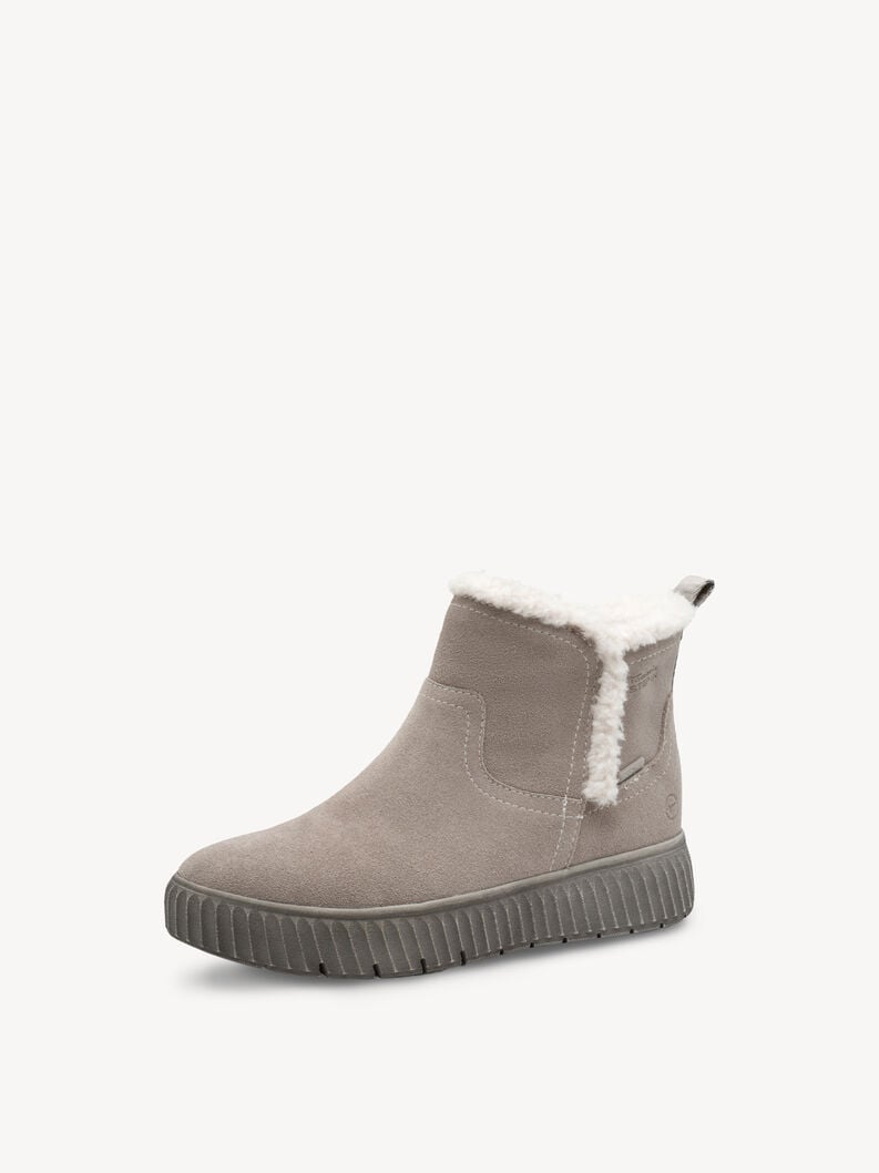 bootie in pelle - grigio fodera calda 8-86422-45-204 compra tamaris foderato ampia boots online