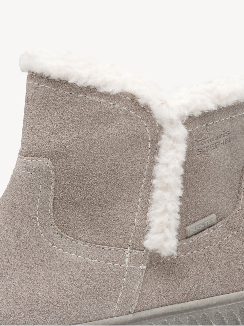 bootie in pelle - grigio fodera calda 8-86422-45-204 compra tamaris foderato ampia boots online
