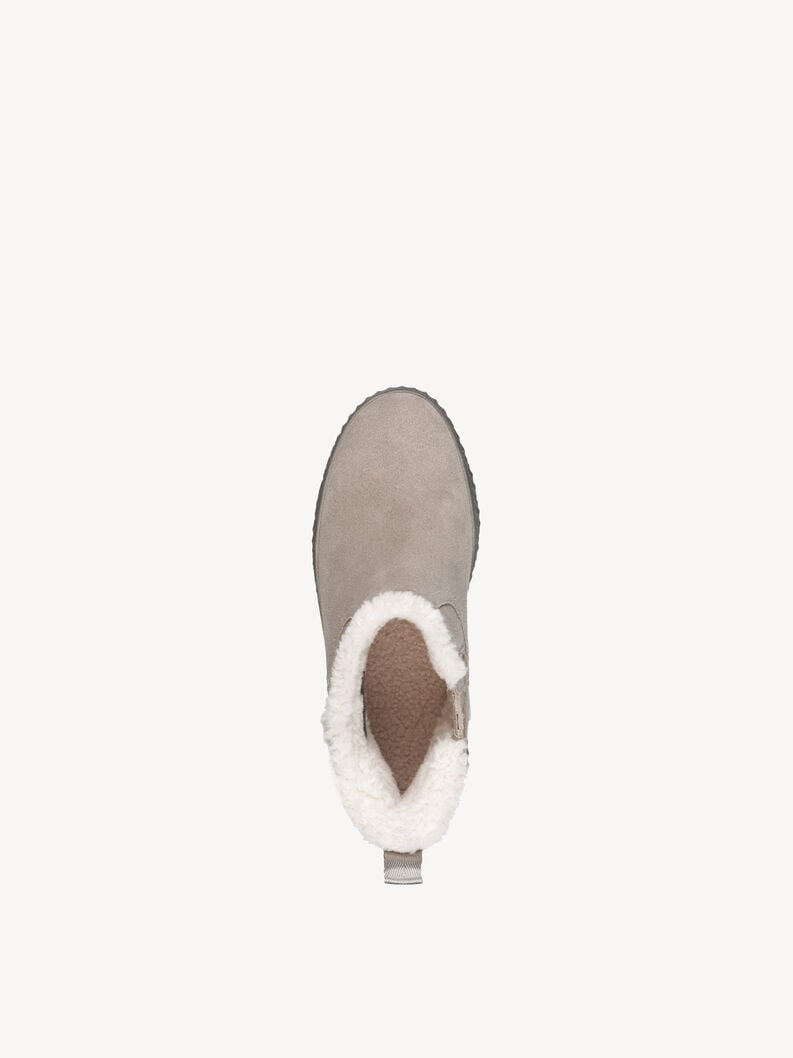 bootie in pelle - grigio fodera calda 8-86422-45-204 compra tamaris foderato ampia boots online