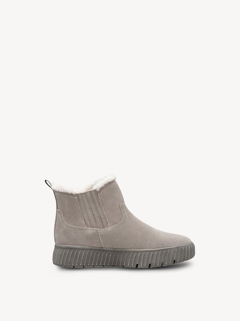 bootie in pelle - grigio fodera calda 8-86422-45-204 compra tamaris foderato ampia boots online