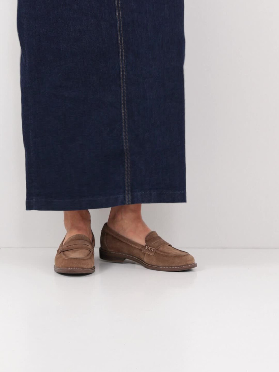 cuoio di pattino - marrone 1-24660-45-310 compra tamaris scarpe basse pantofole online