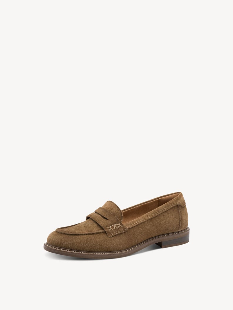 cuoio di pattino - marrone 1-24660-45-310 compra tamaris scarpe basse pantofole online
