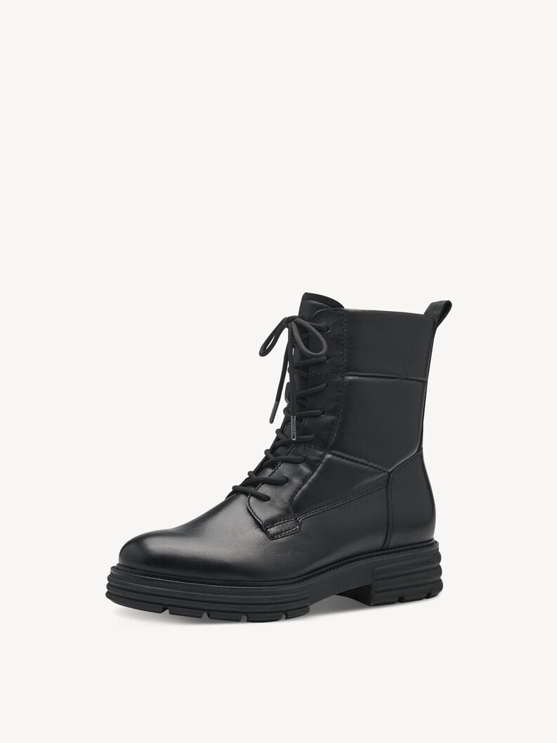 bootie in pelle - nero 1-25266-41-003 compra tamaris stivaletti online