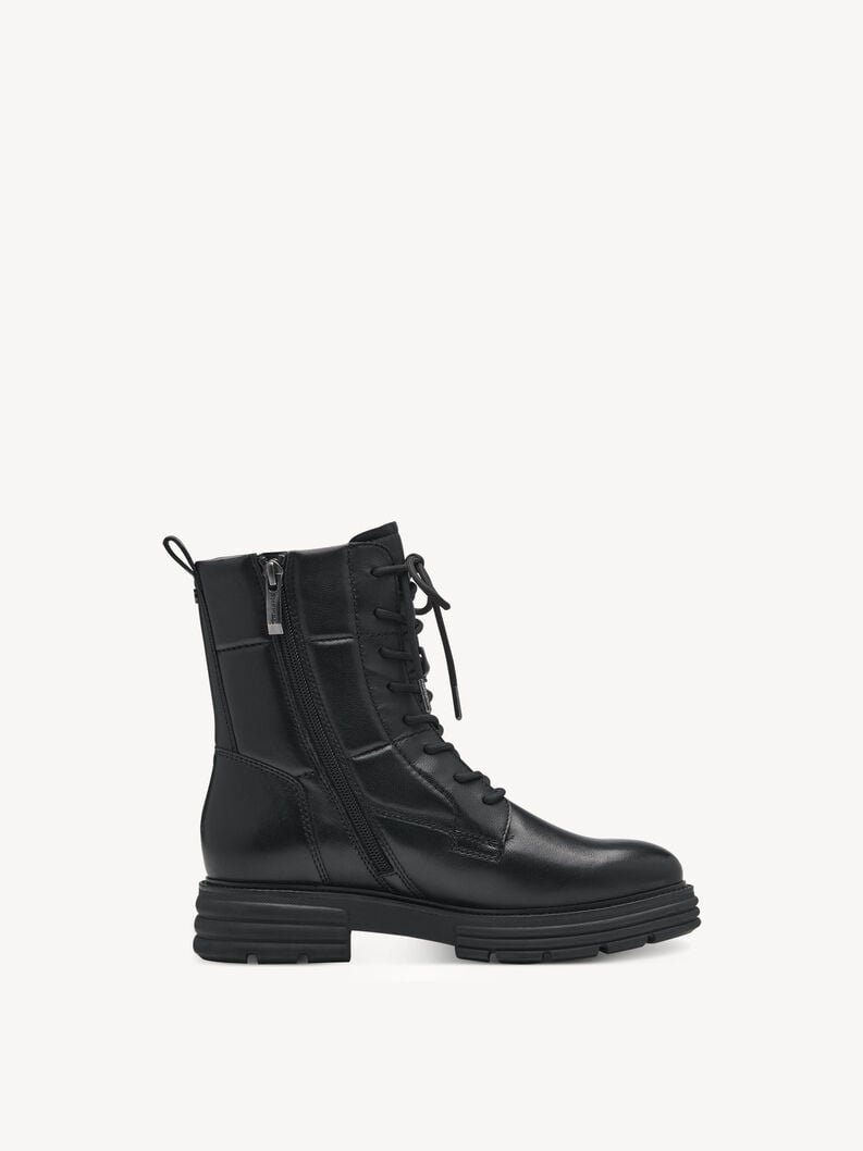 bootie in pelle - nero 1-25266-41-003 compra tamaris stivaletti online