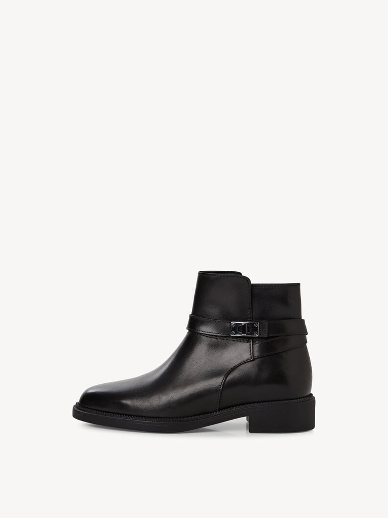 bootie in pelle - nero 1-25303-45-001 compra tamaris stivaletti online